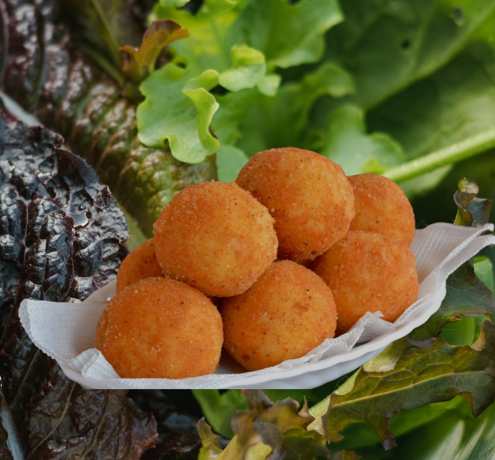 CROQUETA CREMOSA DE GULA Y GAMBA