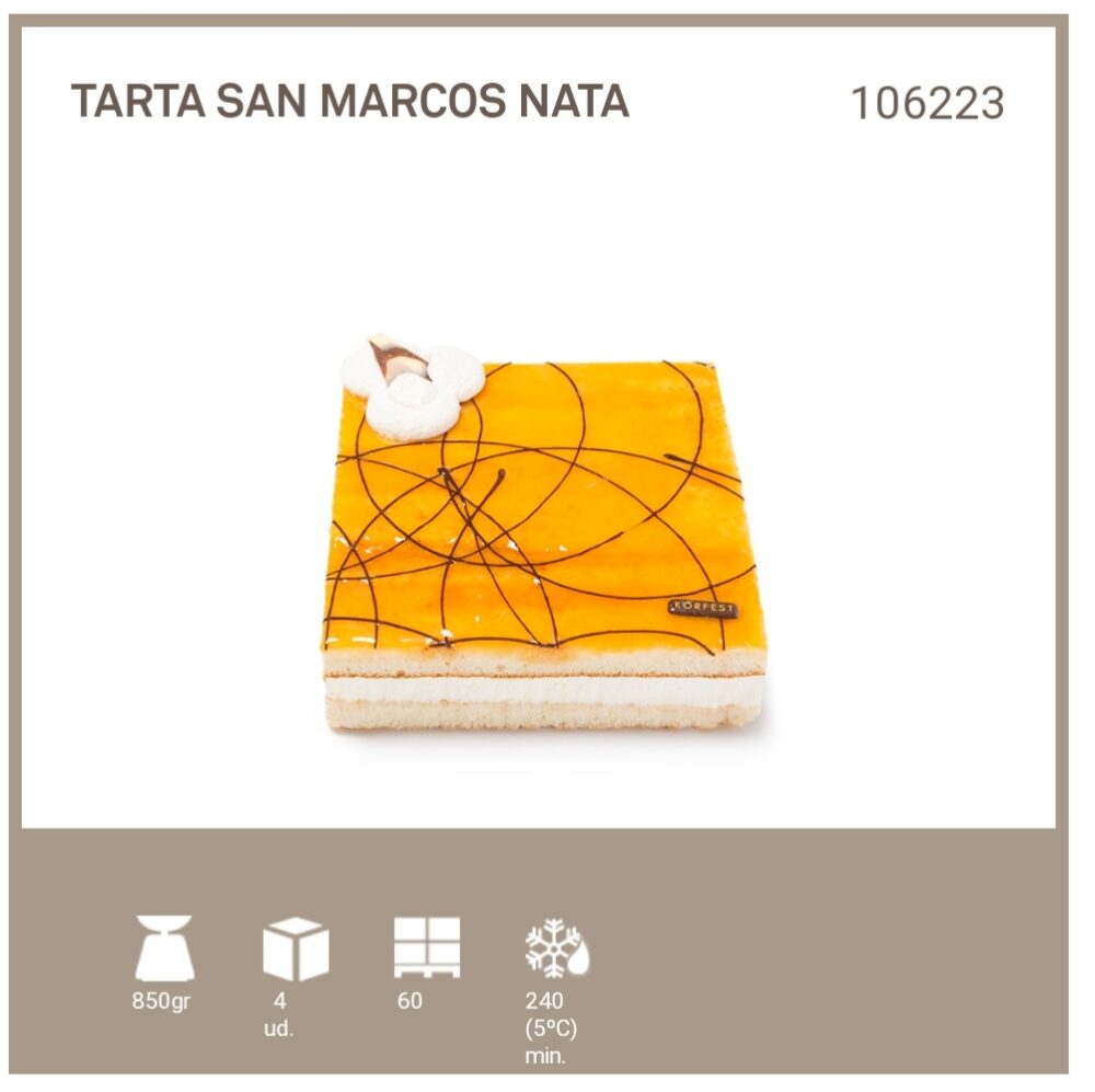 TARTA SAN MARCOS NATA