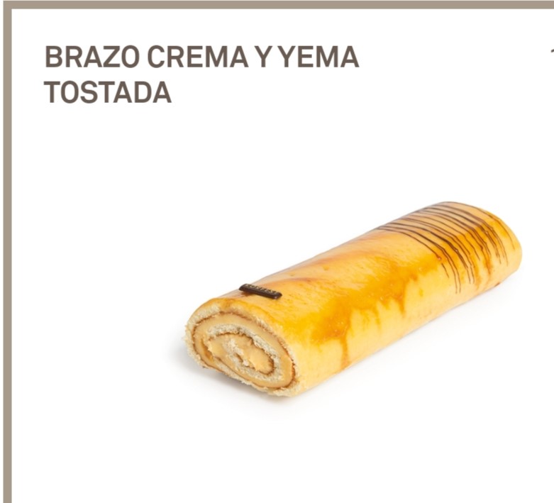 BRAZO CREMA Y YEMA TOSTADA PEQUEÑO